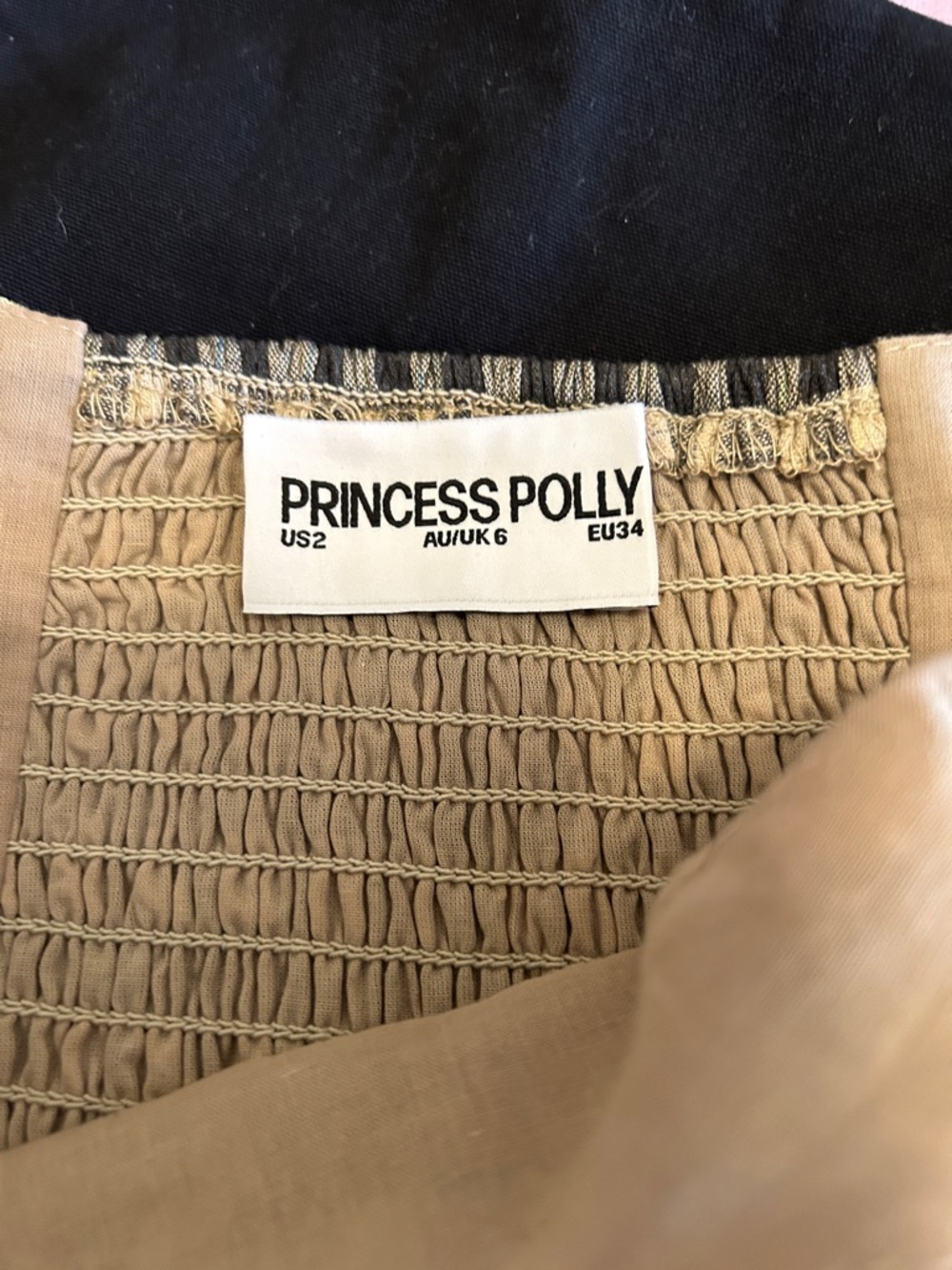 Princess Polly Black and Cream Gingham Midi Dress - Picture 9 of 9